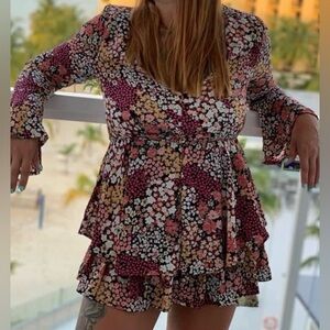 Floral Long Sleeve romper